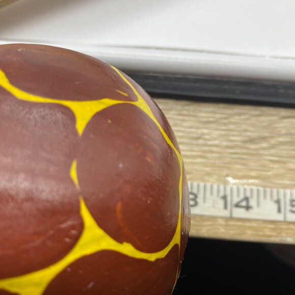 Africa Kenya Artisan Handmade Giraffe Calabash Gourd Maraca 13" Jacaranda Handle - Picture 6 of 6